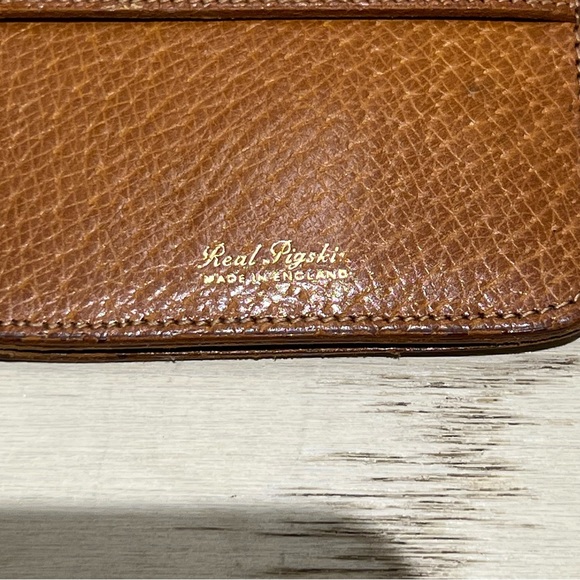 Vintage British Leather Purse (Gold Embossed Words) ππ€ - Picture 7 of 7